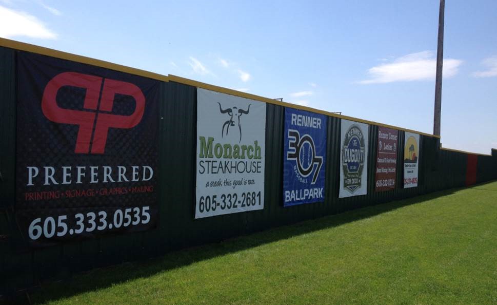 13 oz Vinyl Banners on a Fence | Digital Print Solutions